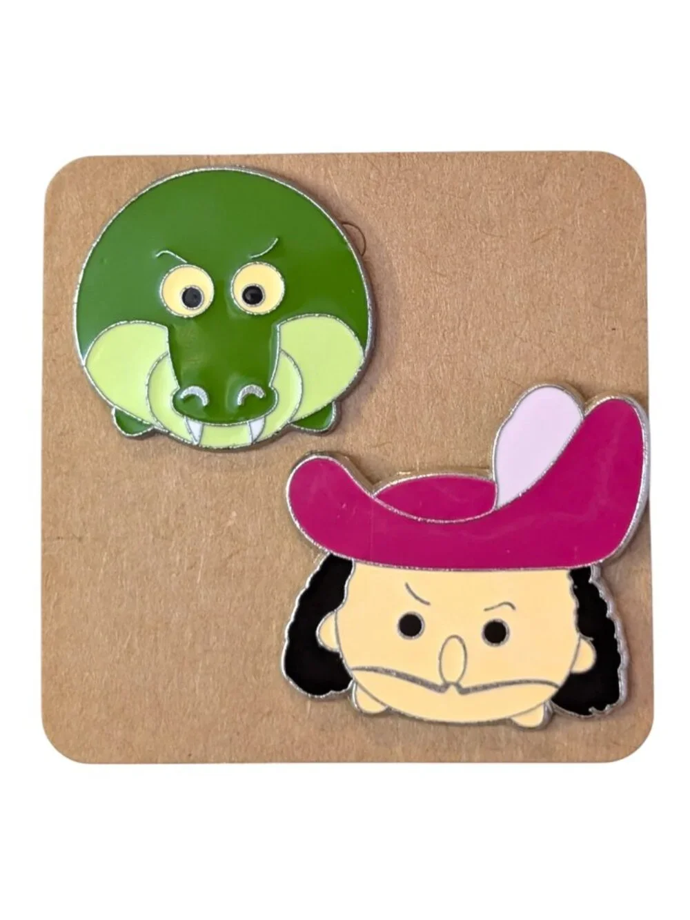 Peter Pan Disney Pins: Tick-Tock Croc and Captain Hook Tsum Tsum